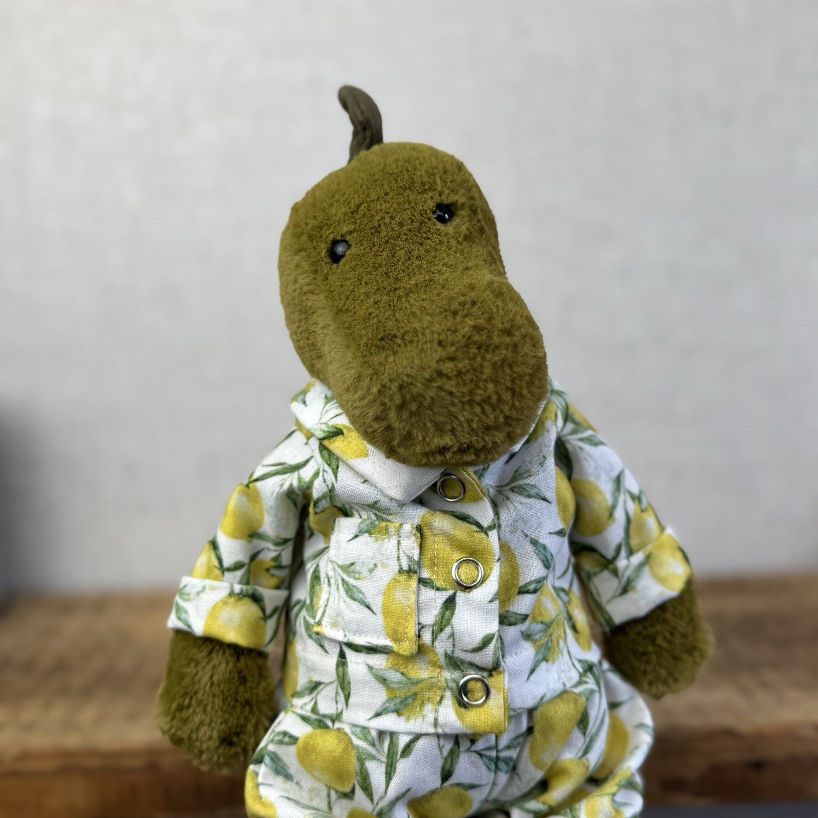 Bespoke Lemon Grove PJs - Handmade Fit Jellycat Medium Bashfuls (Clothes Only)