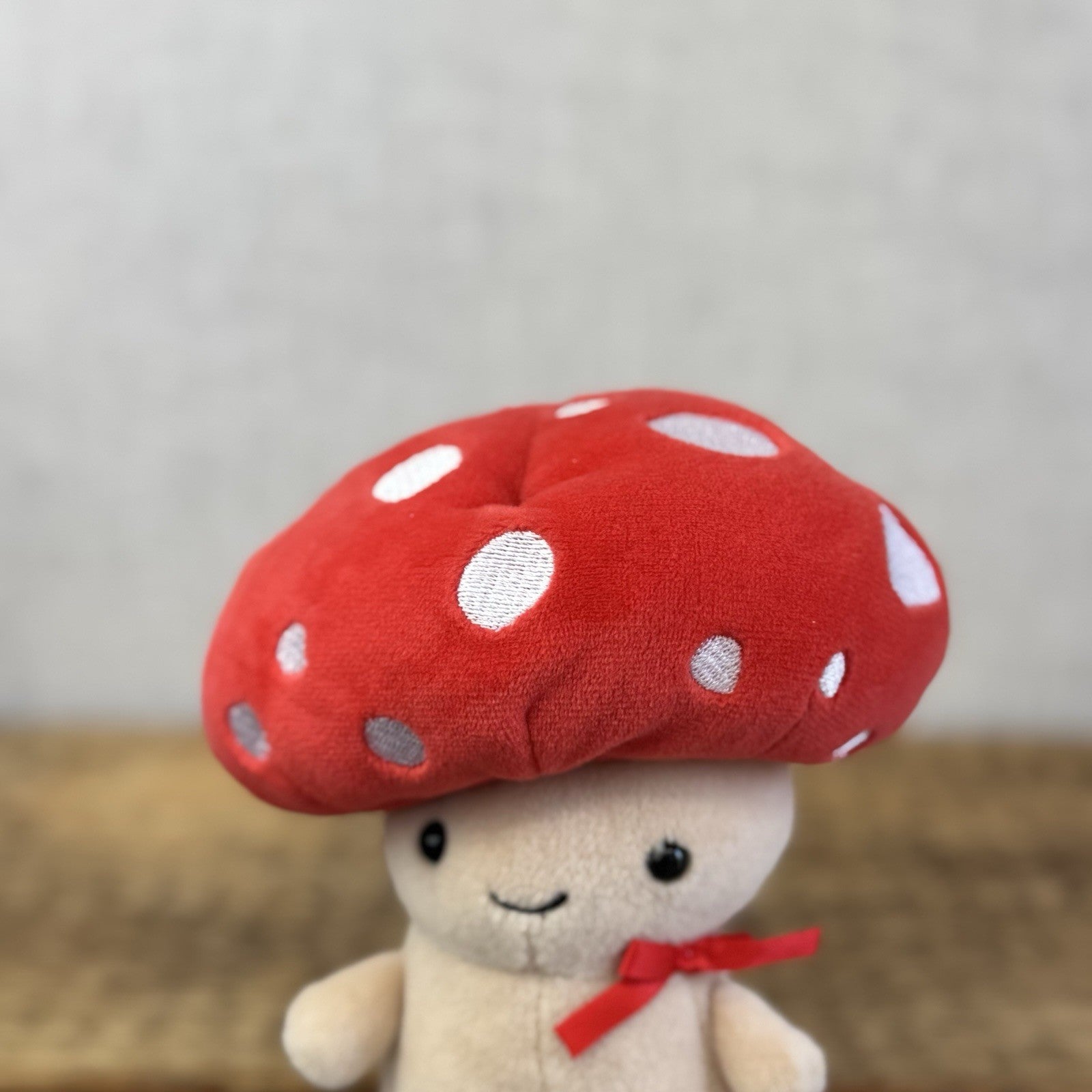 Jellycat Fun-Guy Robbie Red Mushroom Jellycat Plush Cute Kawaii Small 8”