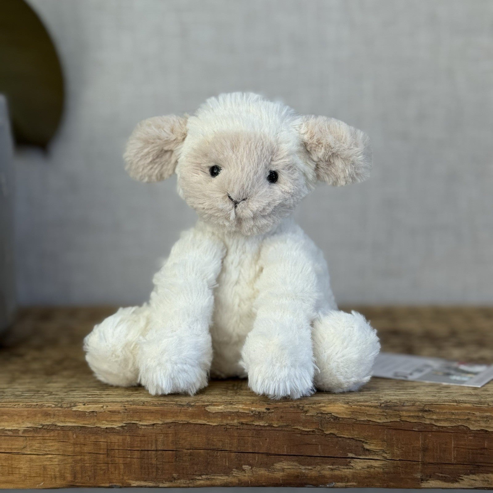Jellycat Tiny Baby Fuddlewuddle Lamb - Baby Pocket Pal Beanie White Lamb 4” (#2)