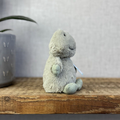 Jellycat Nippit Frog - New With Tags - Small Pale Green Standing Frog Beanie 5”