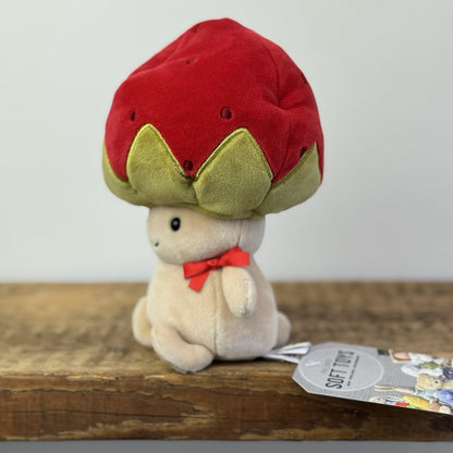 Jellycat Straw-Beret Sallie Red Mushroom Jellycat Plush Cute Kawaii Small 8”
