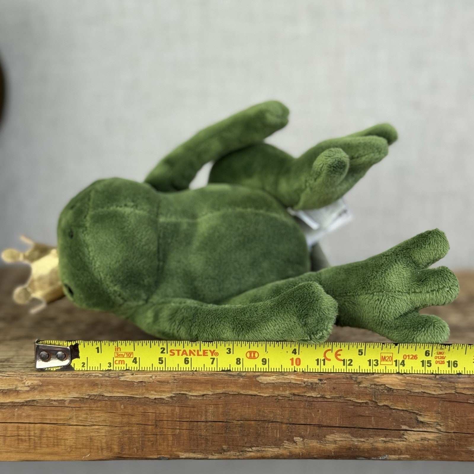 Jellycat Little Frederick Green Frog Prince Gold Crown - New With Tags 