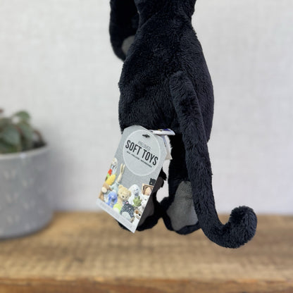 Manhattan Toy Lanky Cats Ziggy - Black Floppy Kitten Soft Toy Without Tag 13”
