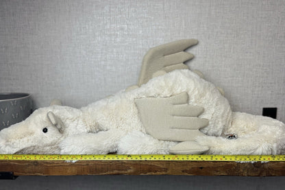 Jellycat Huge Snow Dragon - New With Tags Big White Sparkly Dragon 2ft