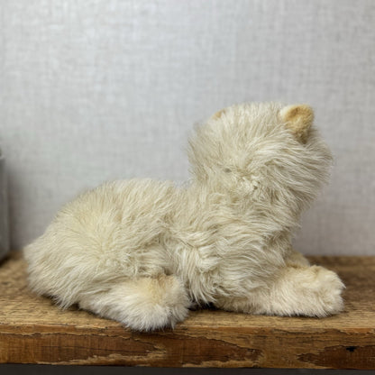 EJ Classics Persian Cat Kitten Blue eyes - Fluffy Realistic Vintage Cat Soft Toy