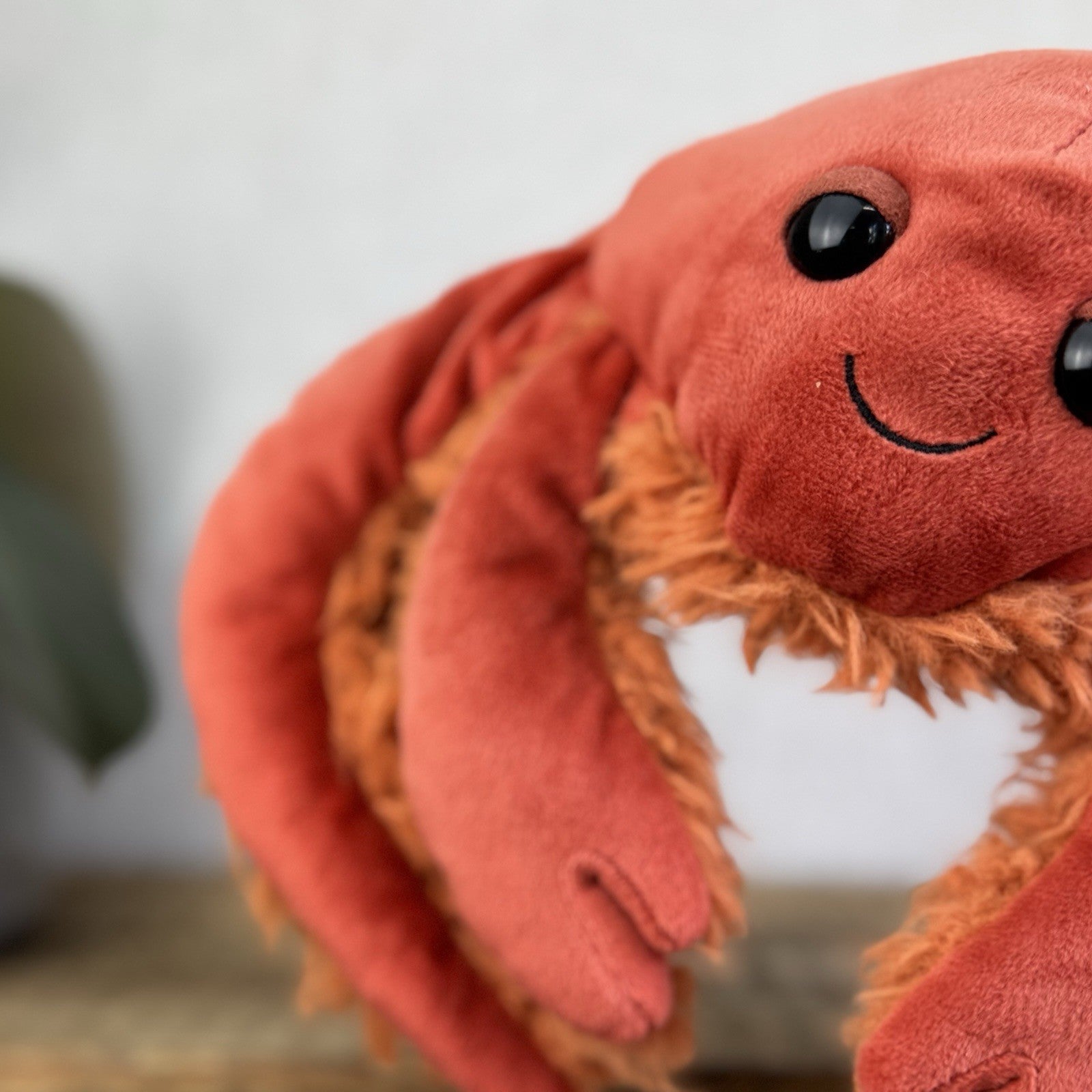 Jellycat Spindleshanks Crab - Red Fluffy Legs Crab Retired Soft Toy Beanie 12”