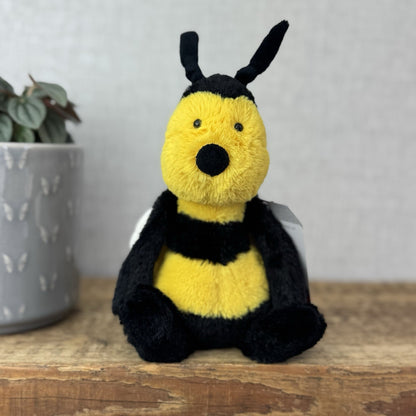 Jellycat Small Bashful Bee - First Edition Fluffy Antennae & Wings Small 8"