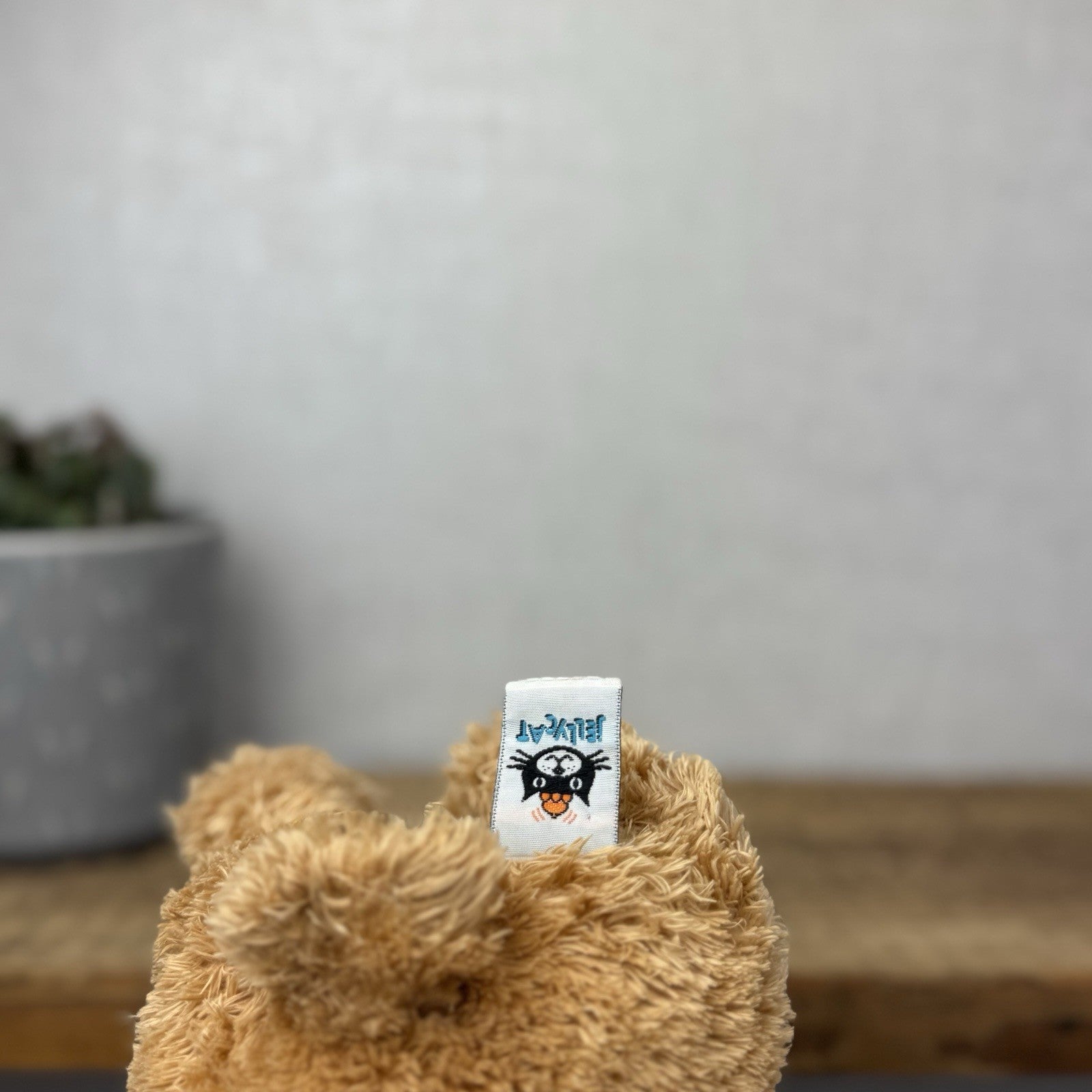 Jellycat  Tumbler Bear - Golden Scruffy Bunglie Style Bear Beanie Plush 10”