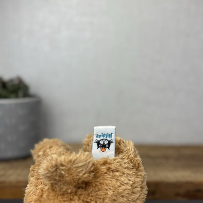 Jellycat  Tumbler Bear - Golden Scruffy Bunglie Style Bear Beanie Plush 10”