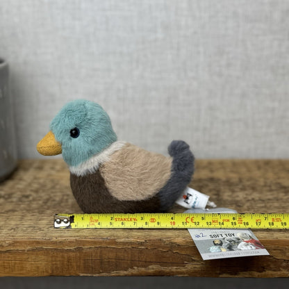 Jellycat Birdling Duck - Mallard Pocket Size Fluffy Bird Plush Retired 5" (#2)