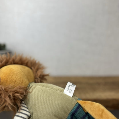 Walton & Co Lion Soft Toy Beanie - Scandi Style Lion In Waistcoat Cute Retired