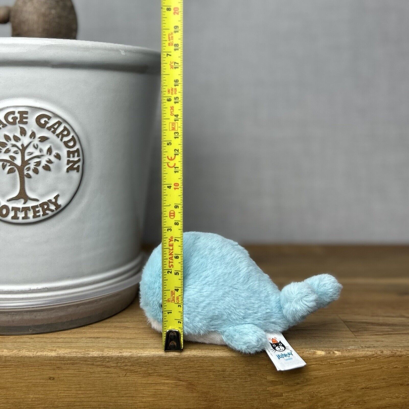 Jellycat Tiny Fluffy Whale Stuffed Toy -  Tiny Whale Teddy - Fluffy Jellycat