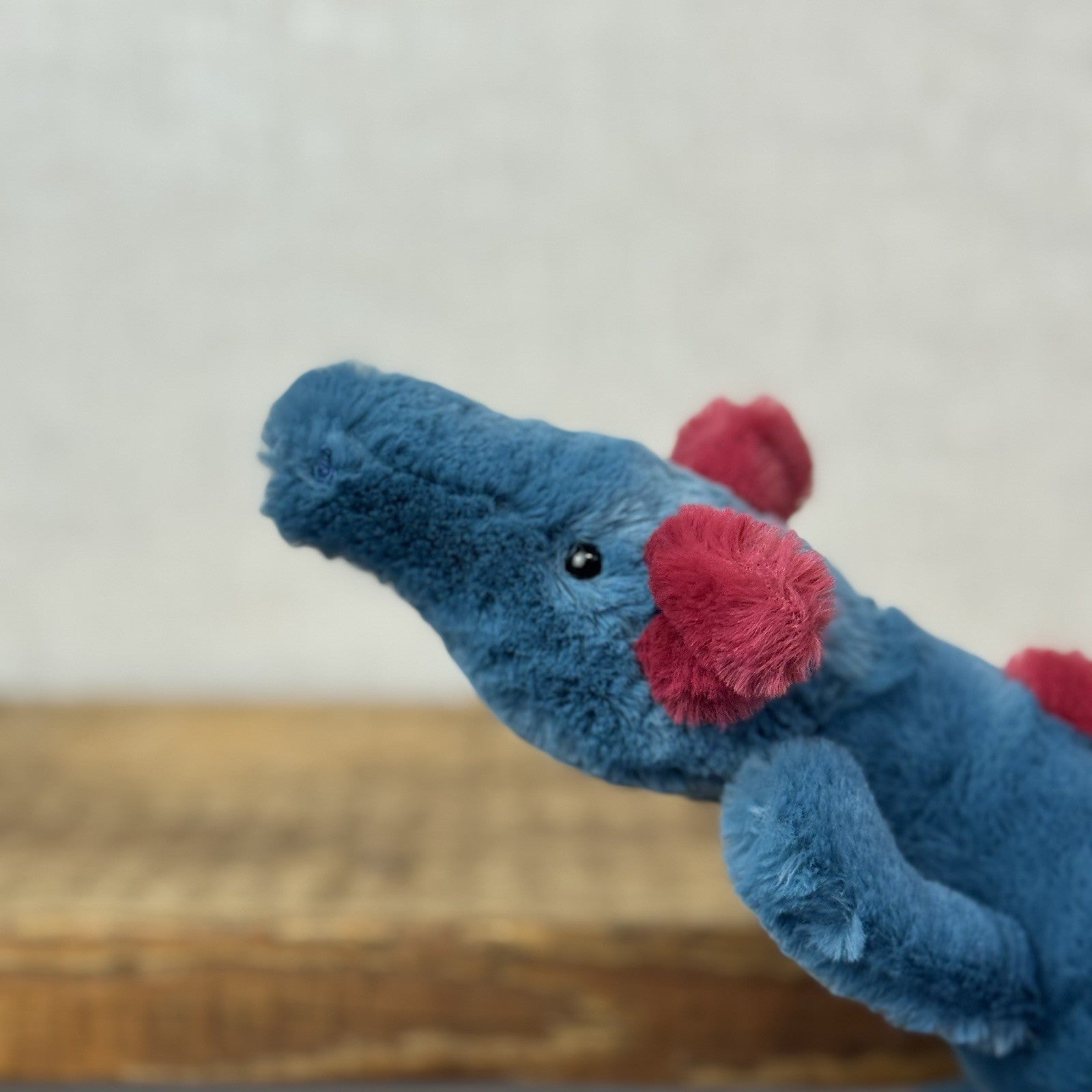 Jellycat Little Dexter Dragon - Red/Blue Beanie Small Dragon Retired 11”