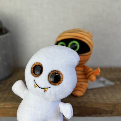 Ty Mask Mummy Beanie Boo - Mini Mummy Mini Ghost Soft Toy Pair/Set Cute 6"