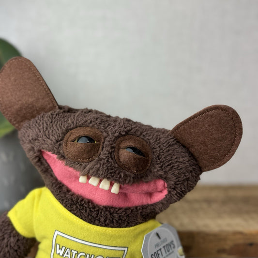 Fuggler Fugglow Grin Grin Brown Fuggler - Cute Funny Ugly Monster With Top