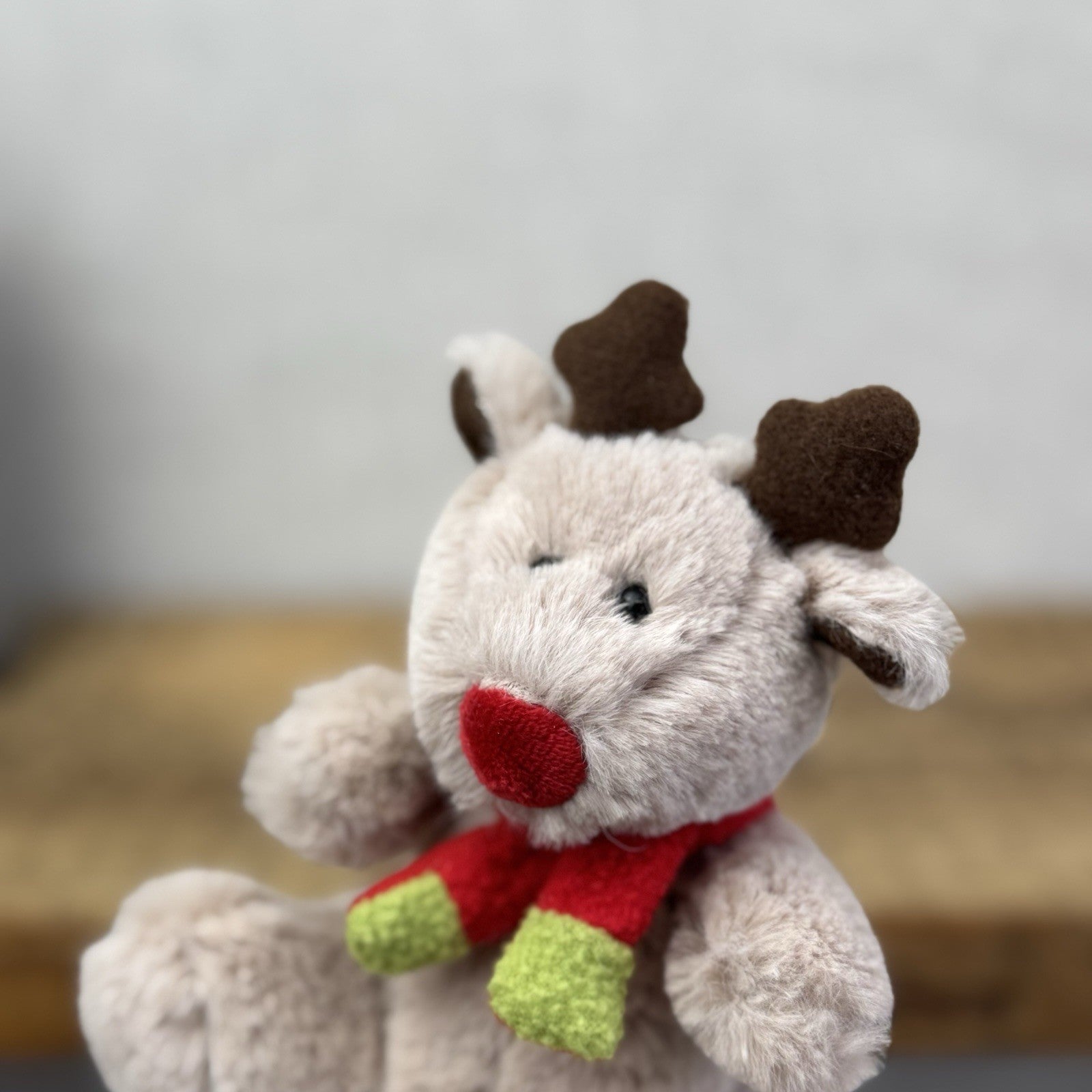 John Lewis Poppet Christmas Reindeer Mini Soft Toy (Jellycat Collab) 5"