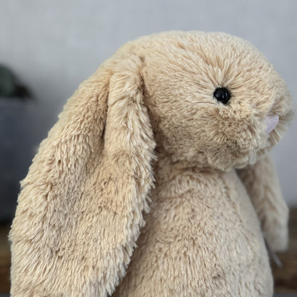 Jellycat Medium Bashful Honey Bunny - Retired Honey Bunny Plush Rabbit 12"