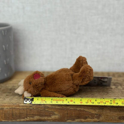 Jellycat Tiny Bashful Baby Reindeer Red Nose - Tiny Brown Jellycat Reindeer 5”