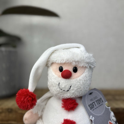 The Little White Company Beanie Santa - Jellycat Collaborative Christmas 10"