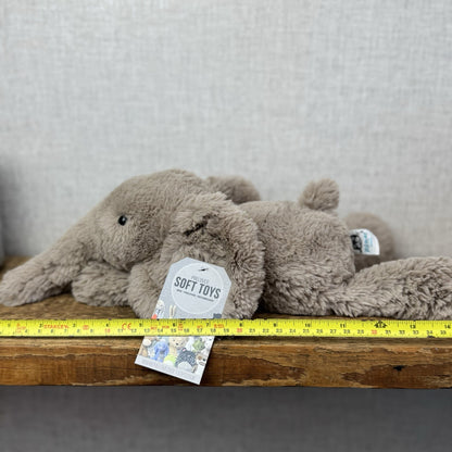 Jellycat Meduim Smudge Elephant Retired OG First Release Grey Elephant 16"