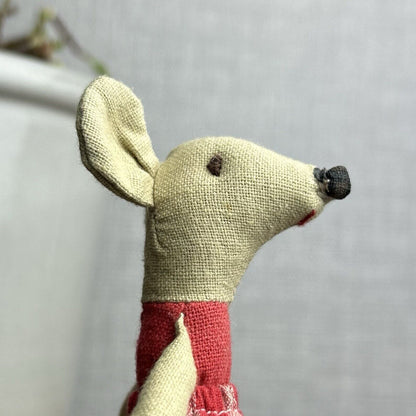 Maileg Little Sister in a Box 2012 - First Edition - Red Mouth Painted Nose