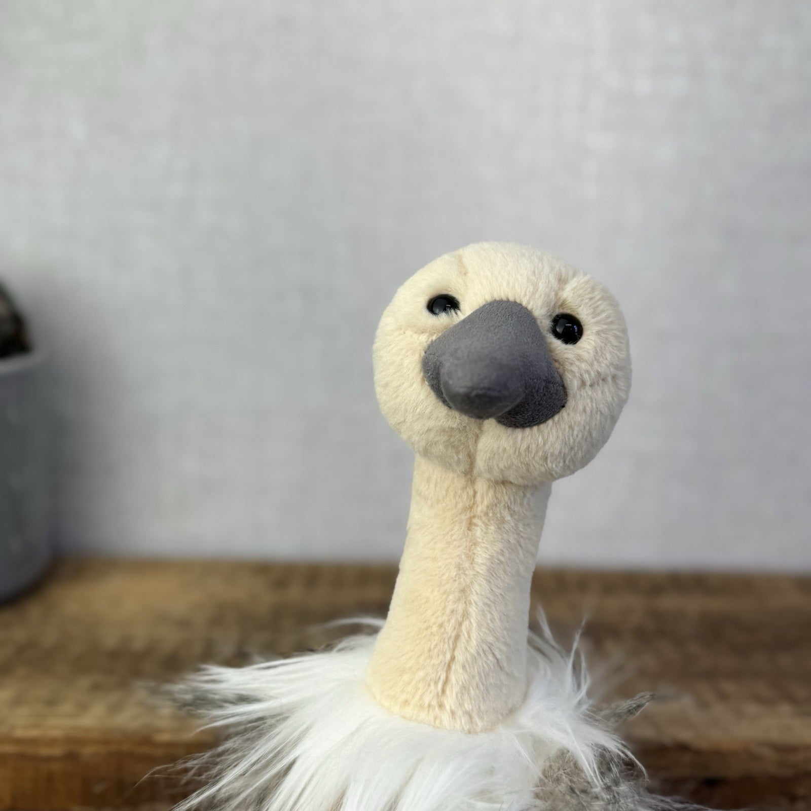 Aurora Luxe Boutique Sadira Ostrich - Fluffy Beanbag Plush 15”ZSL Collaboration