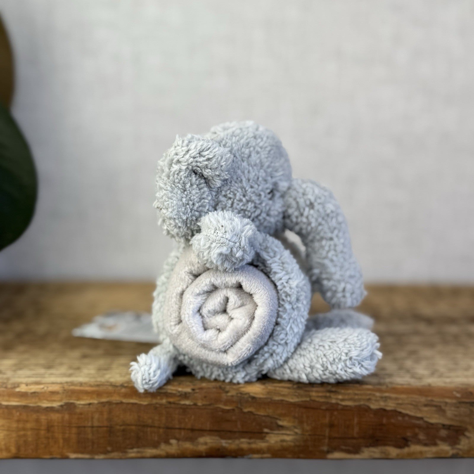 Jellycat Nugget Elephant Roll Up Comforter - Grey Elephant Comfort Blanket Baby 