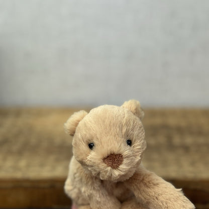 Jellycat Tiny Smudge Bear - Miniature Bear Beanie Plush New With Tags Retired 7"