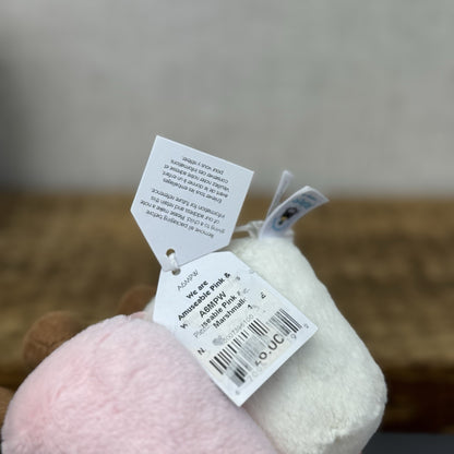 Jellycat Amusable Pink And White Marshmallow Mini Soft Toy Genuine BNWT 5"