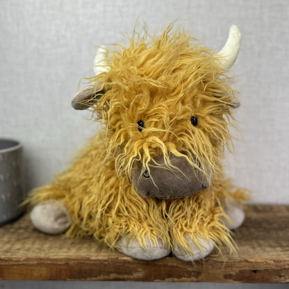 Jellycat Medium Special Truffles Highlands Cow -New With Tags 14”