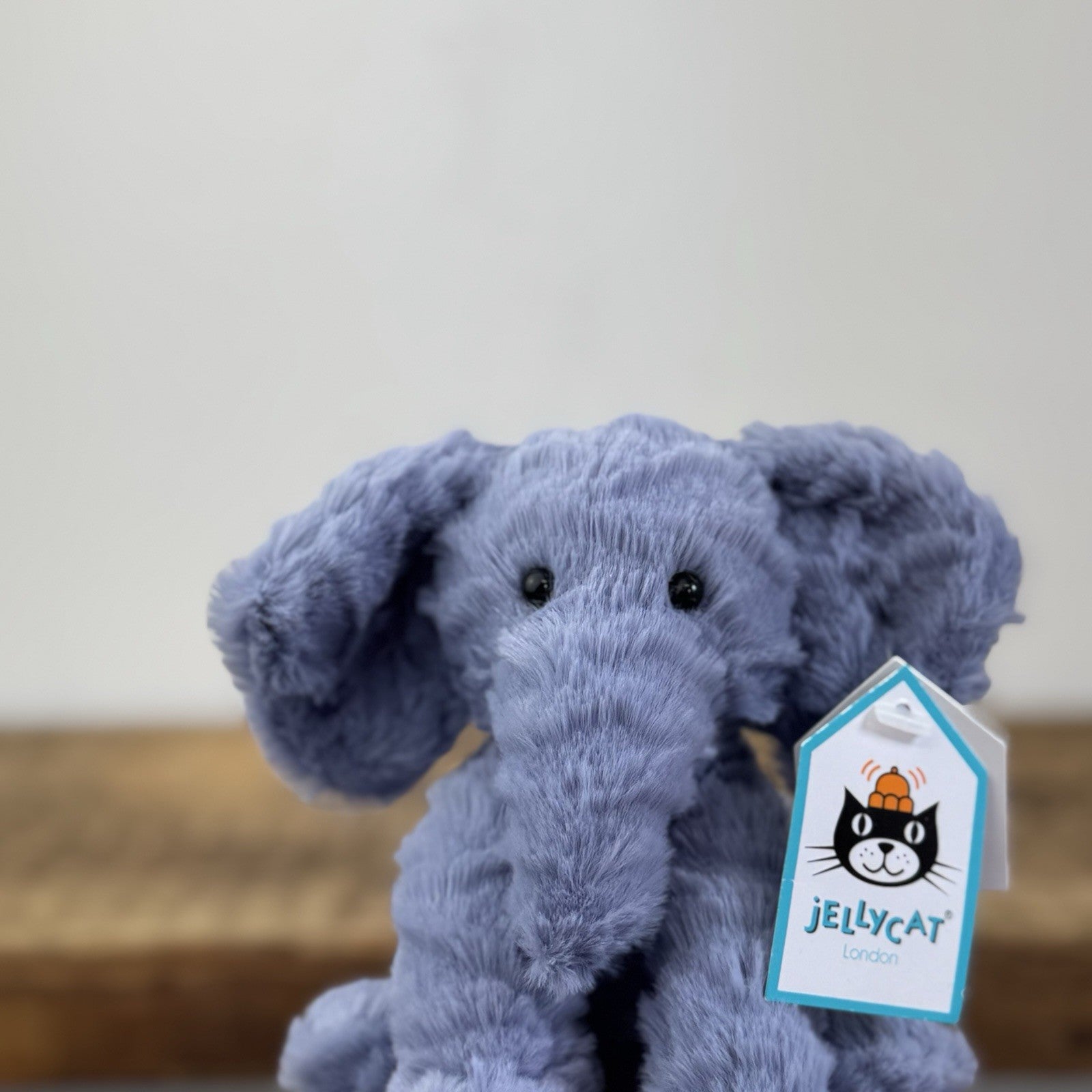 Jellycat Tiny Fuddlewuddle Elephant - Blue Soft Toy Retired Beanie New With Tags