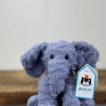 Jellycat Tiny Fuddlewuddle Elephant - Blue Soft Toy Retired Beanie New With Tags