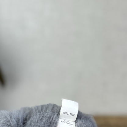 Jellycat Sweetie Kitten - Small Fluffy Light Grey Beanie Kitten White Face Rare