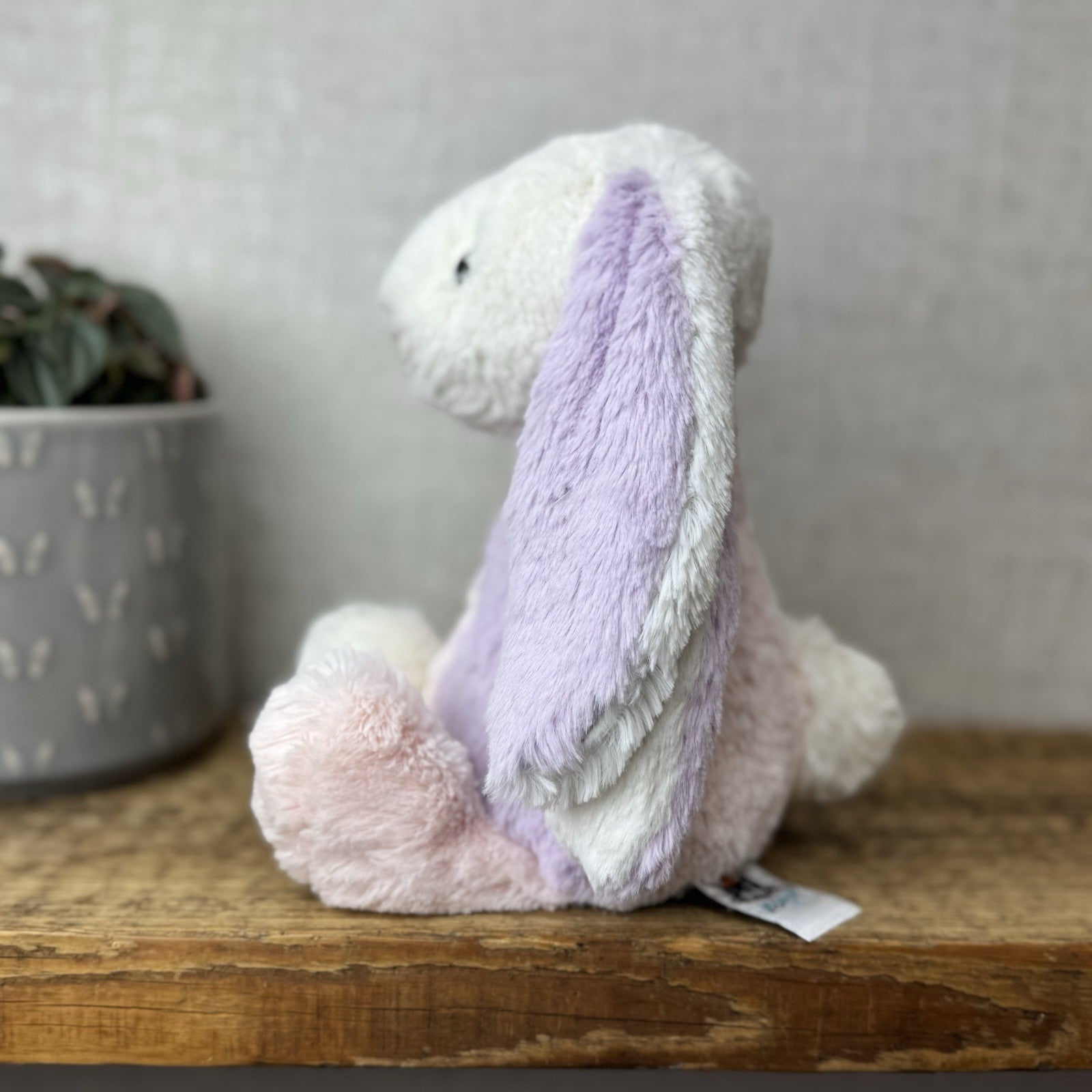 Jellycat Medium Bashful “patchwork” Bunny Rabbit - Custom Made Bunny Rabbit 12”