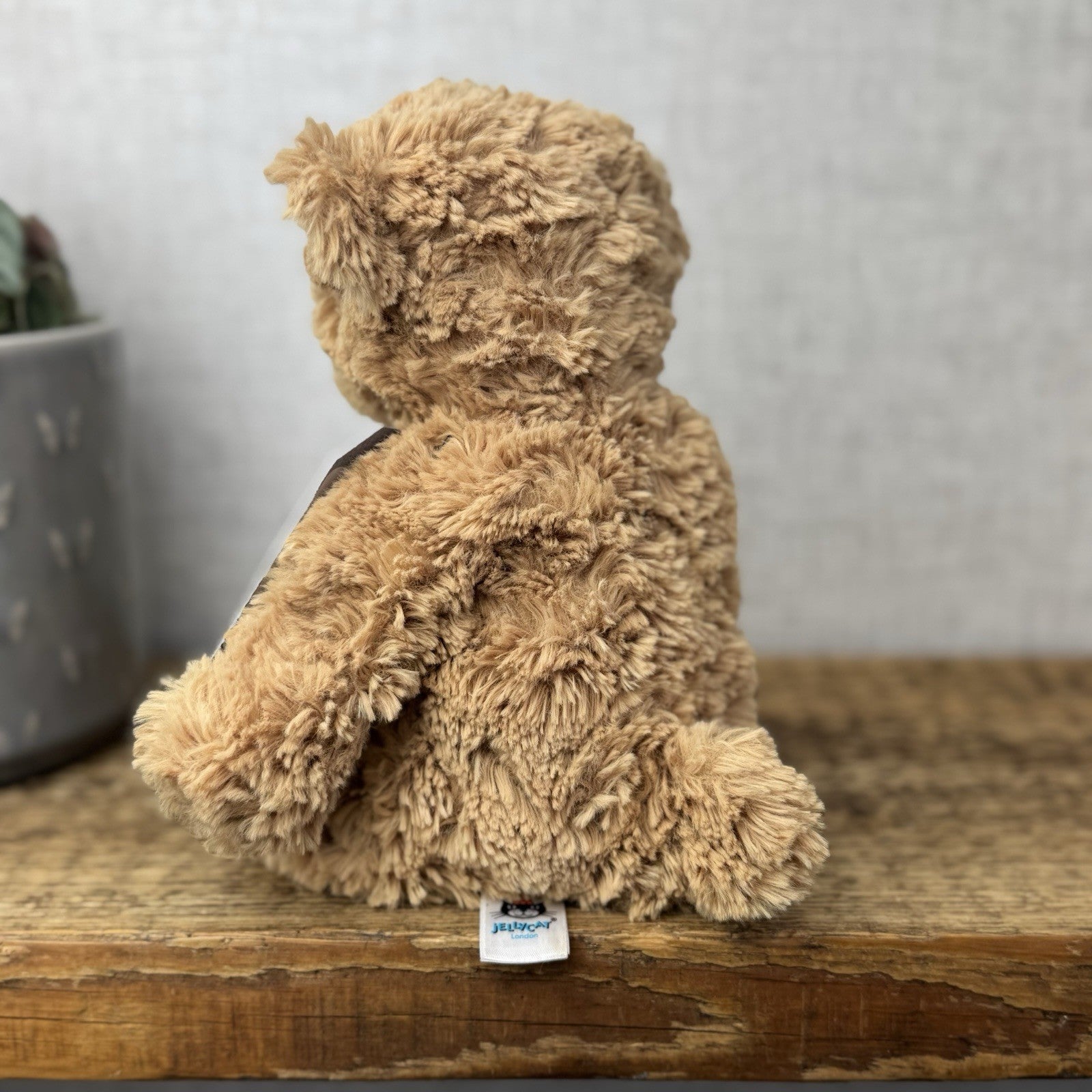 Jellycat MillyBoo Bear - Small Textured RARE Traditional Brown Bear Vintage 10"