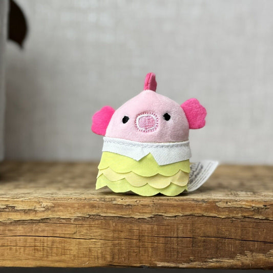 Squishmallow Squishville - Starla Seahorse - Pink Sea Creature In Mini Skirt 2"