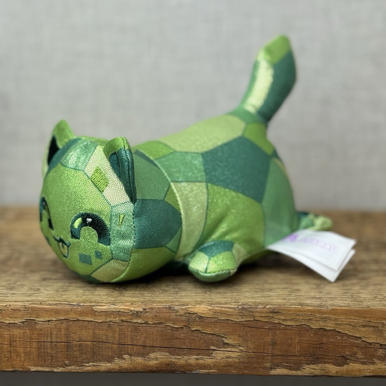 Aphmau MeeMeows - Emerald Cat Plush Green Sparkly Sea Cat Collectible 5"