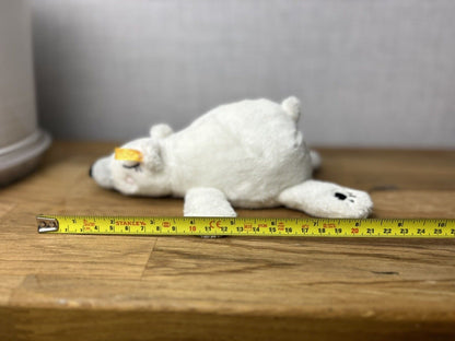 Steiff 241253 - Iggy Polar Bear - Small Polar Bear Collectible - Laying Bear