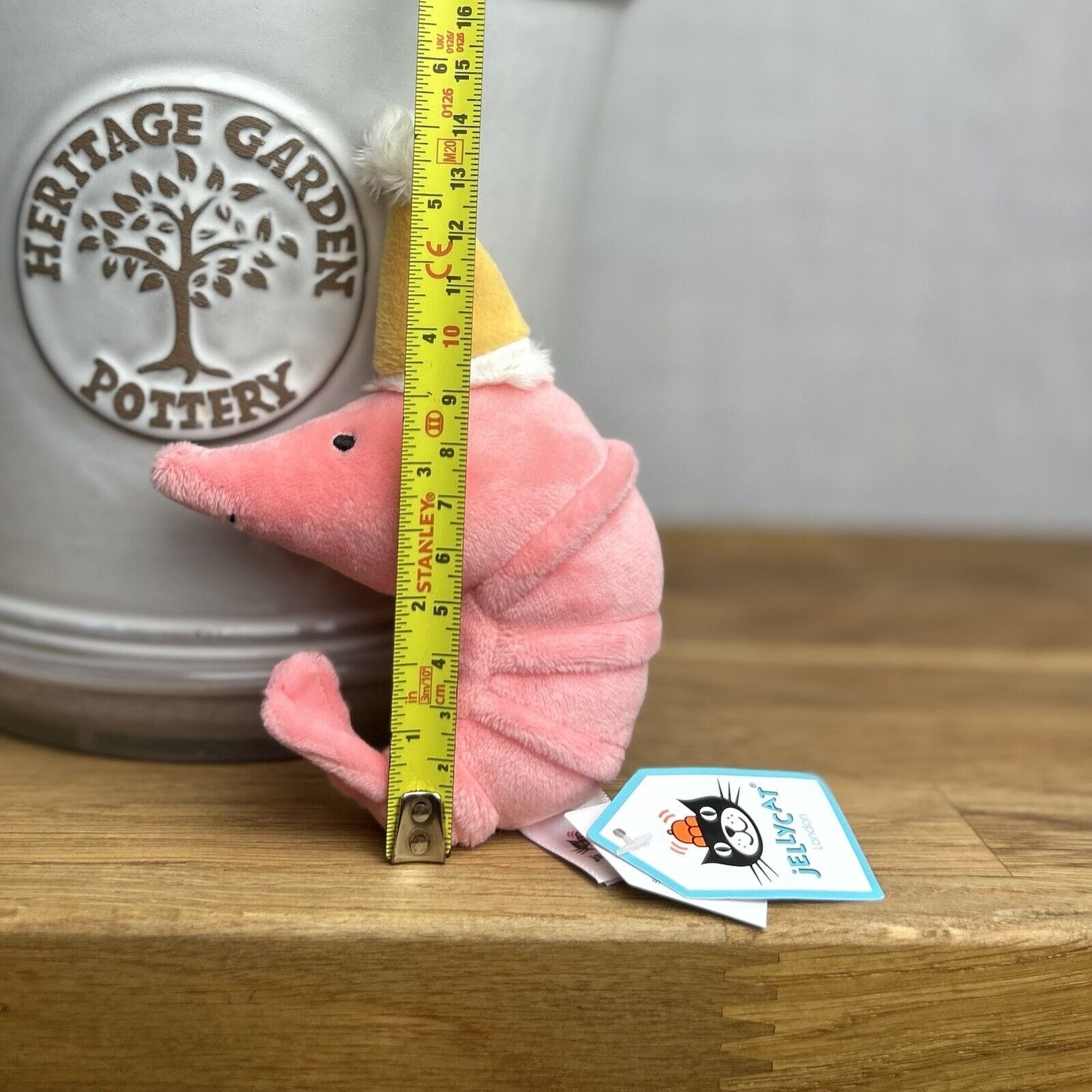 Jellycat Celebration Crustacean Shrimp Prawn Soft Toy Plush - Shrimp In Hat