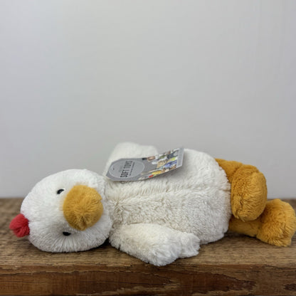Jellycat Bashful Chicken - Medium Fluffy Farm Animal Rare/Retired 12"