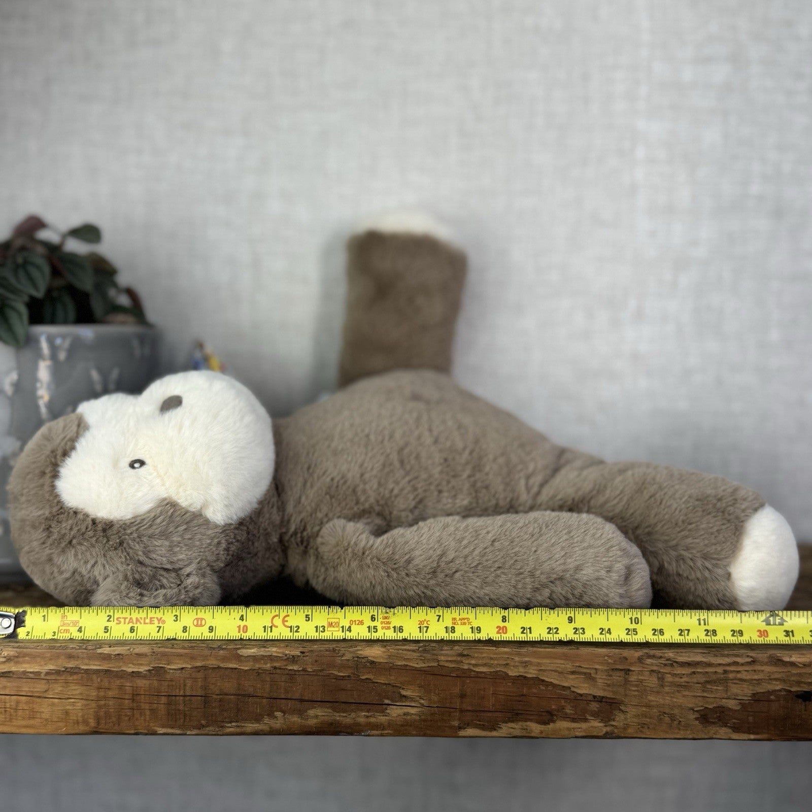 Mamas and Papas Monty Monkey  Comforter Plush Soft Toy - Fluffy Monkey Plush 12”