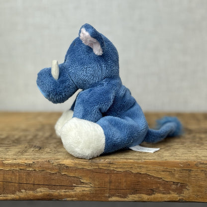 Blue Nose Friends - Trotters Pig #64 Blue Mini Pig Plush Collectible NWOT