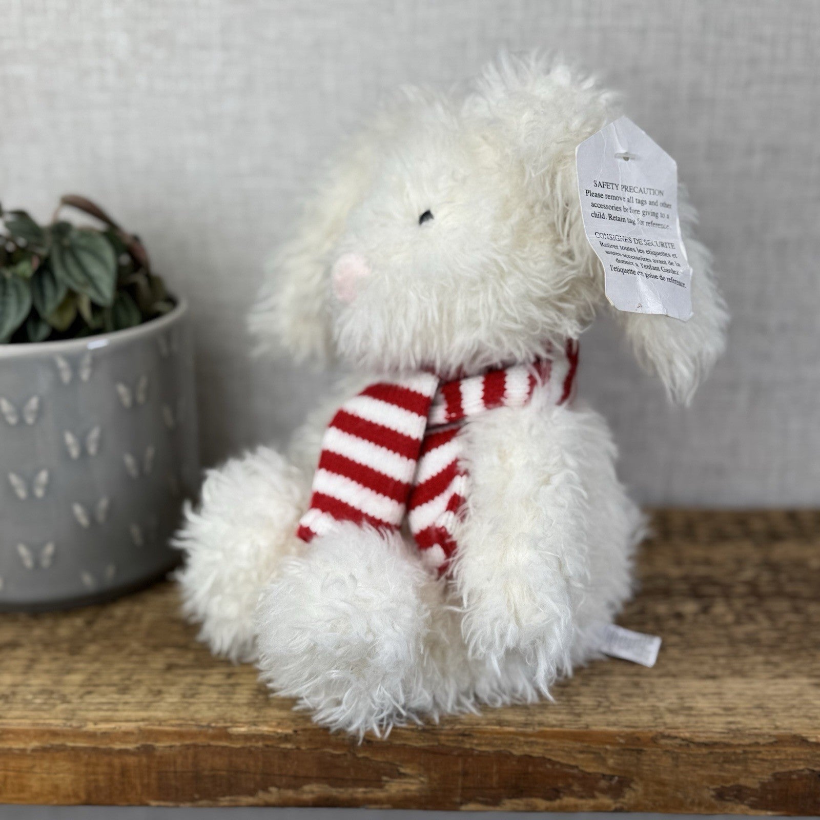 Laura Ashley Angora Bunny - Angora Bunny In Red Scarf - Jellycat Collaboration