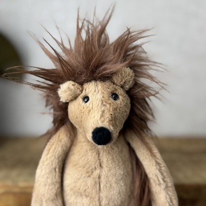 Jellycat Small Spike Hedeghog - Light Brown Beanie Hedgehog Plush New With Tag
