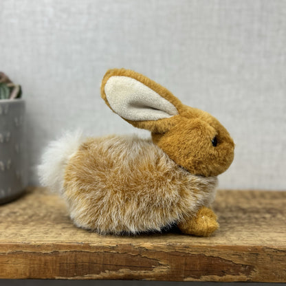 John Lewis Vintage Bunny Rabbit Beanie - Mini Bob Tail Beanie Plush Fluffy 6"