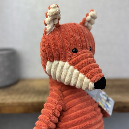 Jellycat Medium Cordy Roy Fox - Orange Corduroy Fox Plush Large Rare Retired 14"