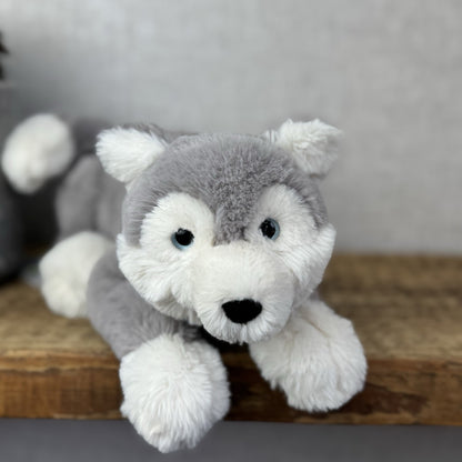 Jellycat Little Hudson Husky Soft Grey Husky Plush Dog Soft Toy Retired 11”