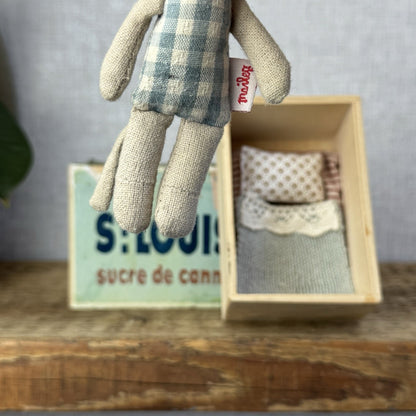 Maileg St Louis Matchbox Mouse - Wooden Matchbox Vintage Rare (Damage Matchbox)