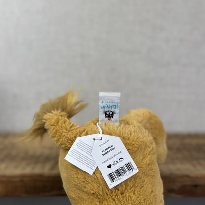 Jellycat Medium Bashful Lion Soft Toy - Yellow Lion Beanie Plush 12" BNWT