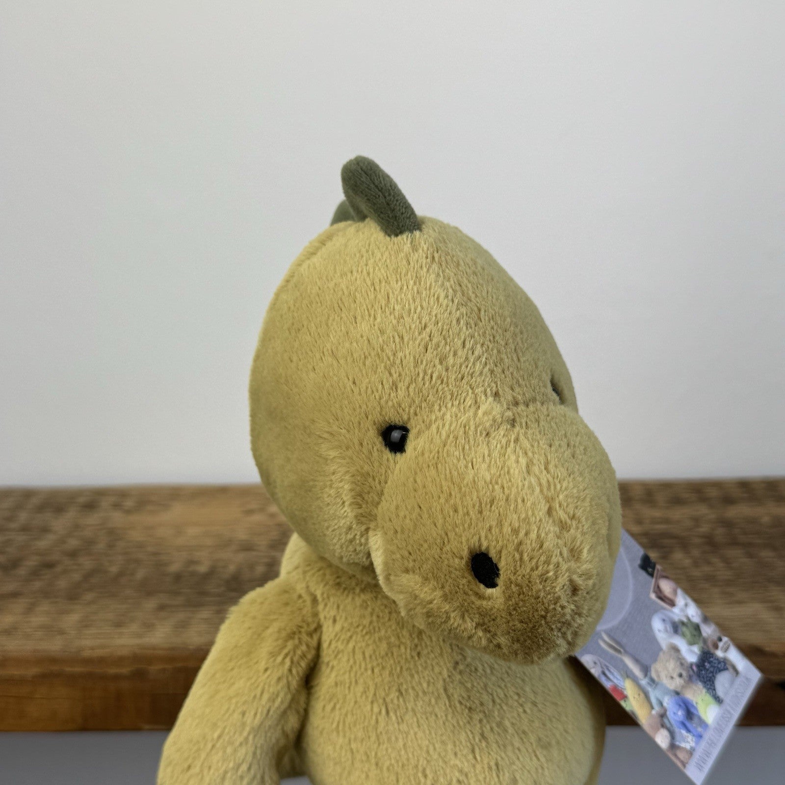 Jellycat Nimbus Dinosaur - Light Green Chunky Dino Plush Retired Rare Plush 10"